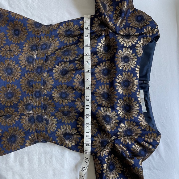 Boden Beatrice dress blue and gold - Picture 7 of 8